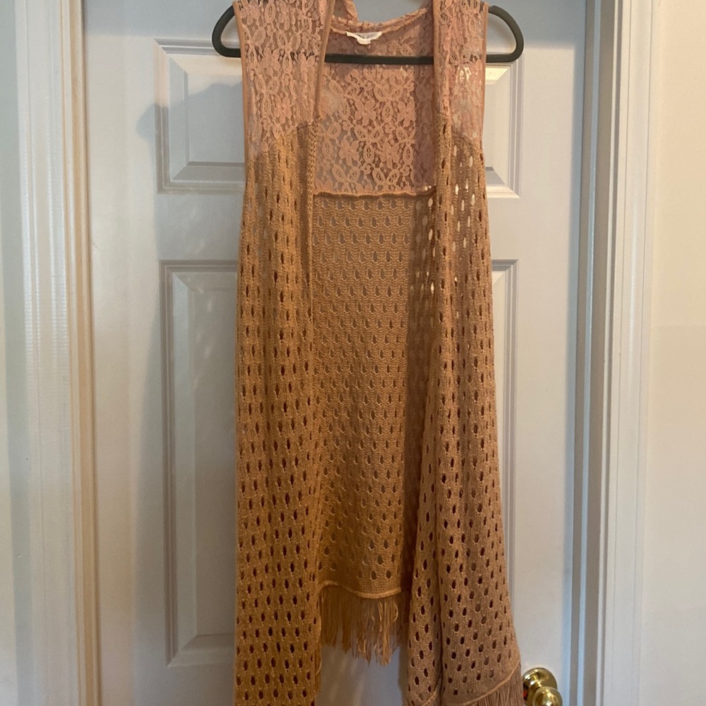 Fringed Hooded Vest